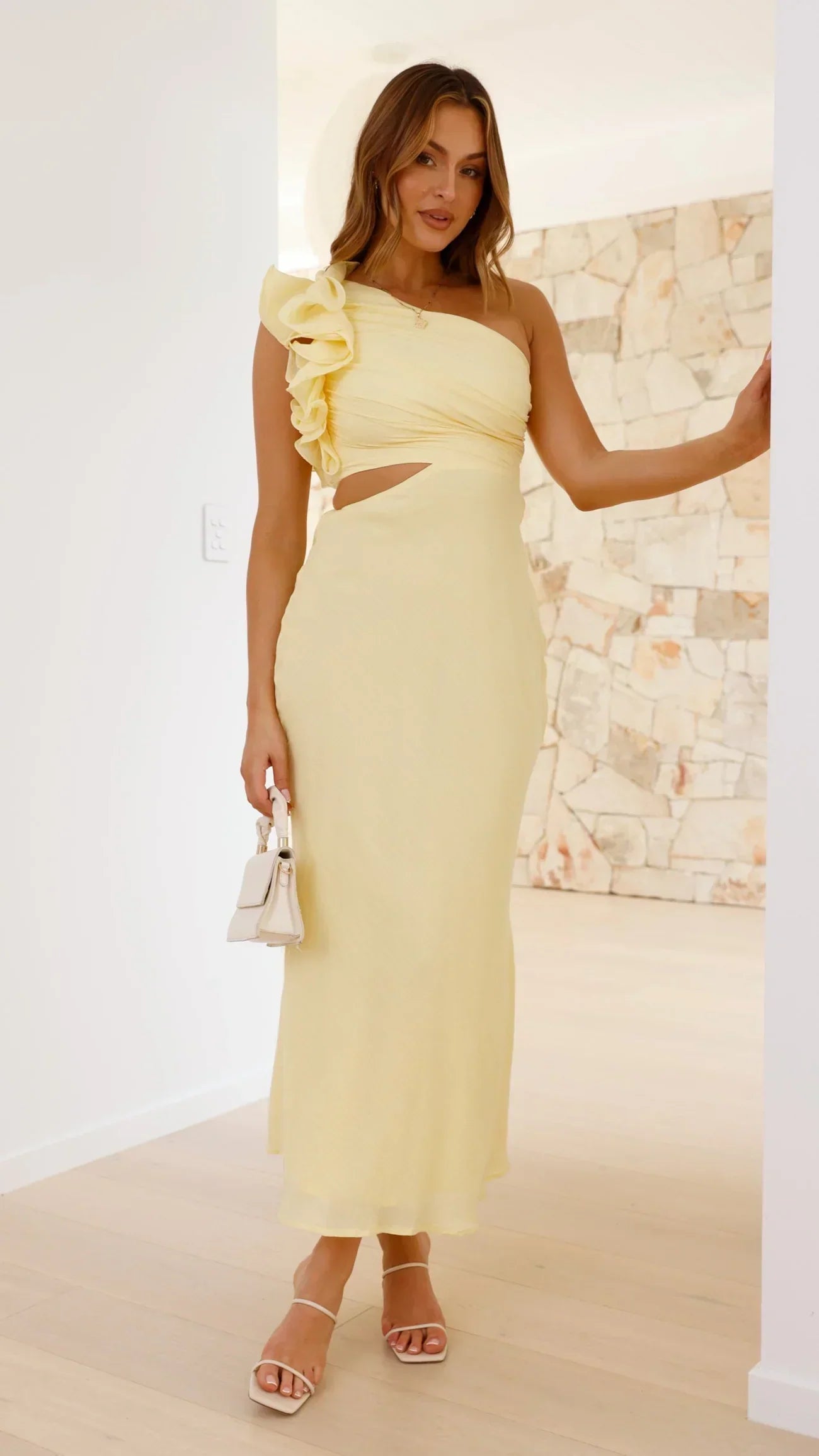 Blaire | Robe maxi échancrée et sans bretelles