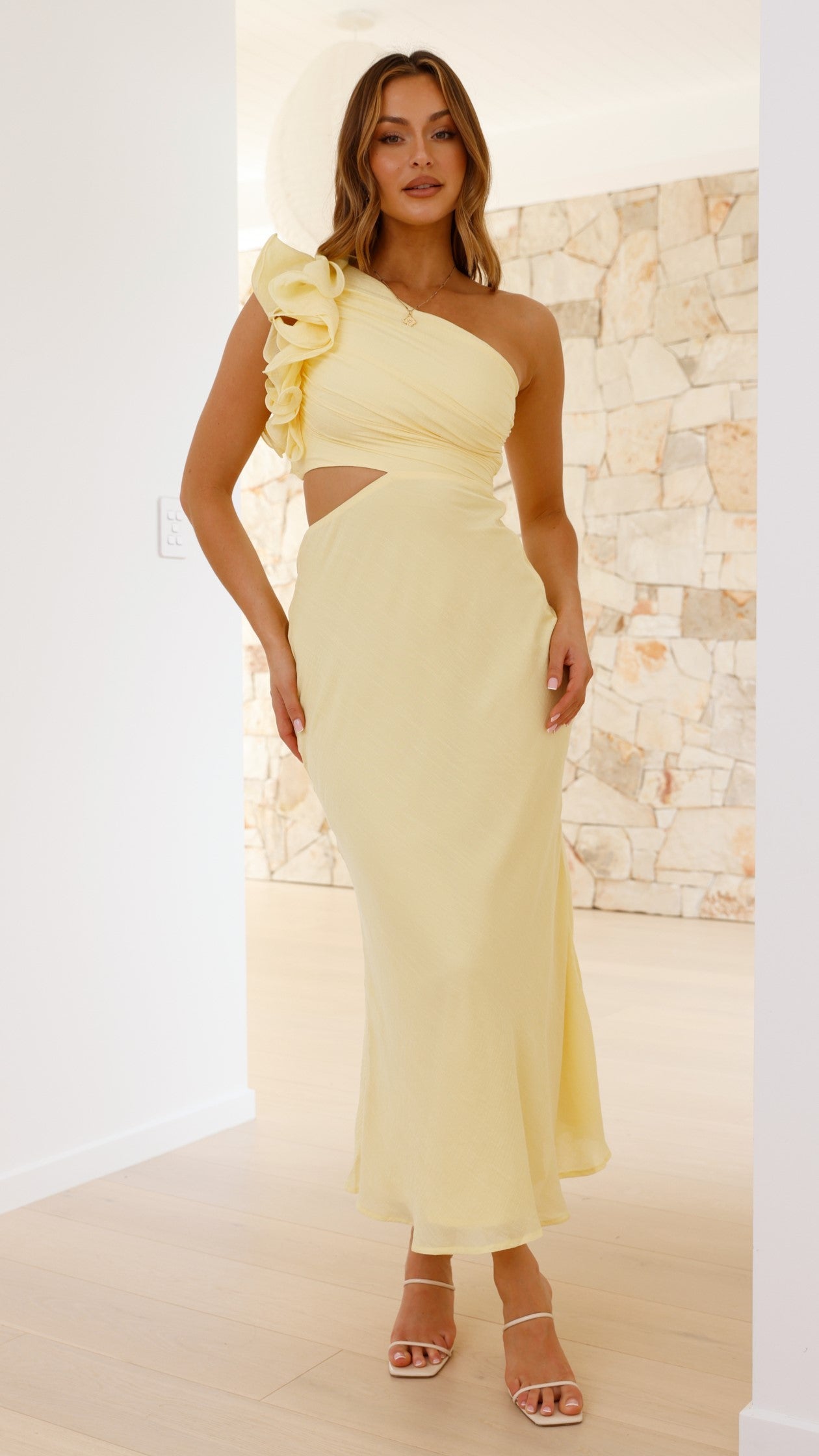 Blaire | Robe maxi échancrée et sans bretelles