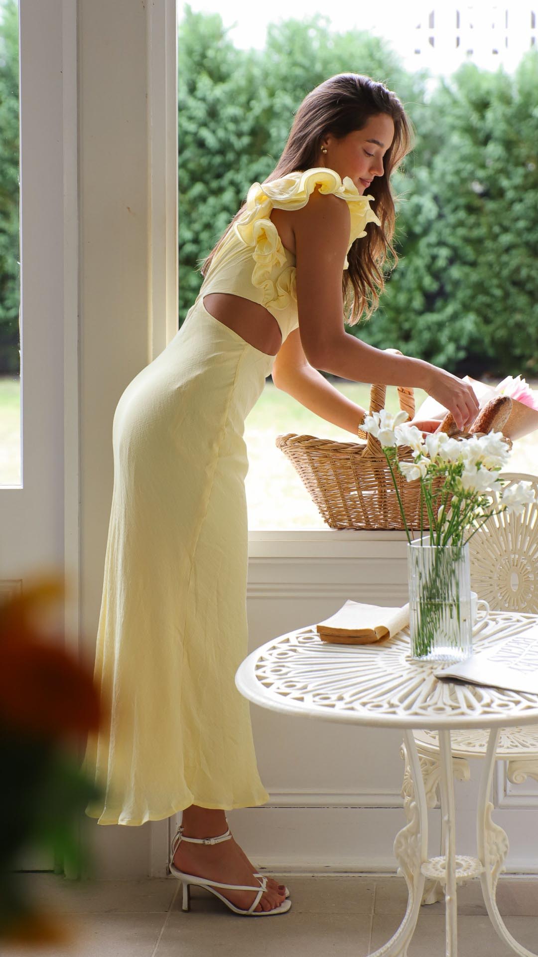 Blaire | Robe maxi échancrée et sans bretelles